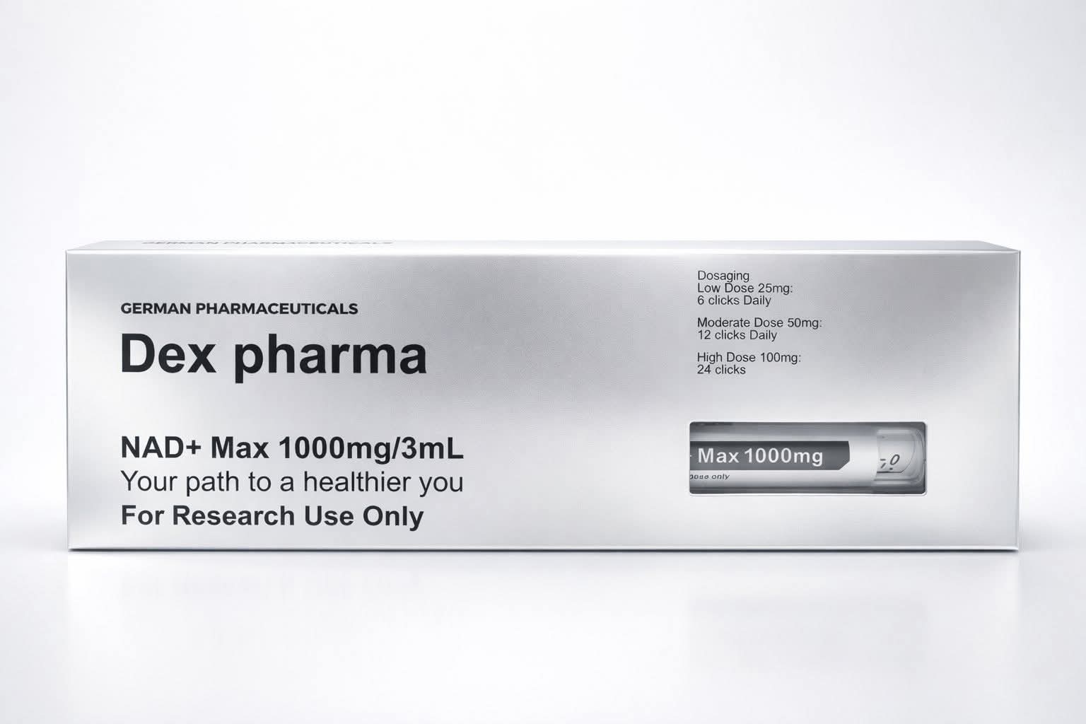 Dex Pharma NAD+ Max — High-dose cellular restoration. (Peak Protocol South Africa)