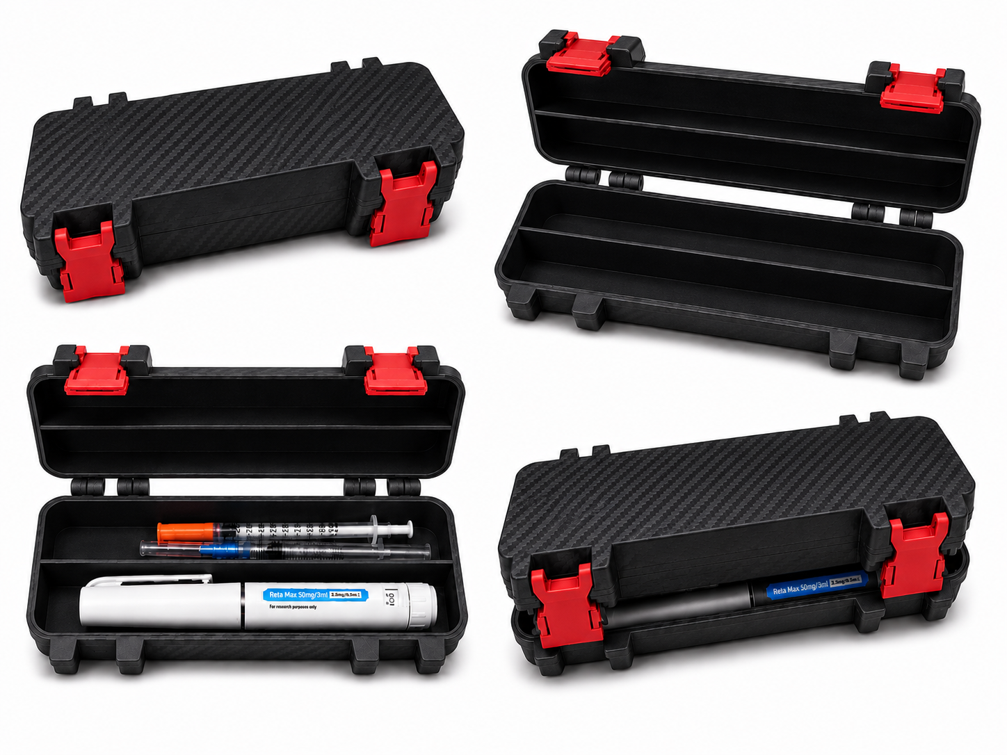 Customizable Gear Case Accessories vial — Hard-shell peptide & pen case — customizable to your preference.