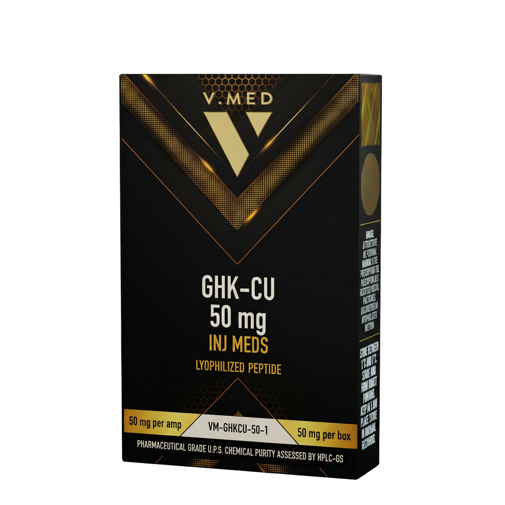 GHK-Cu 50mg Vial Skin & Hair vial — Copper peptide — 50 mg lyophilised vial.