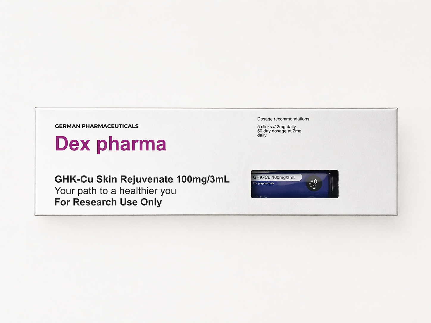 Dex Pharma GHK-Cu Skin Rejuvenate — Copper-bound dermal architecture. (Peak Protocol South Africa)