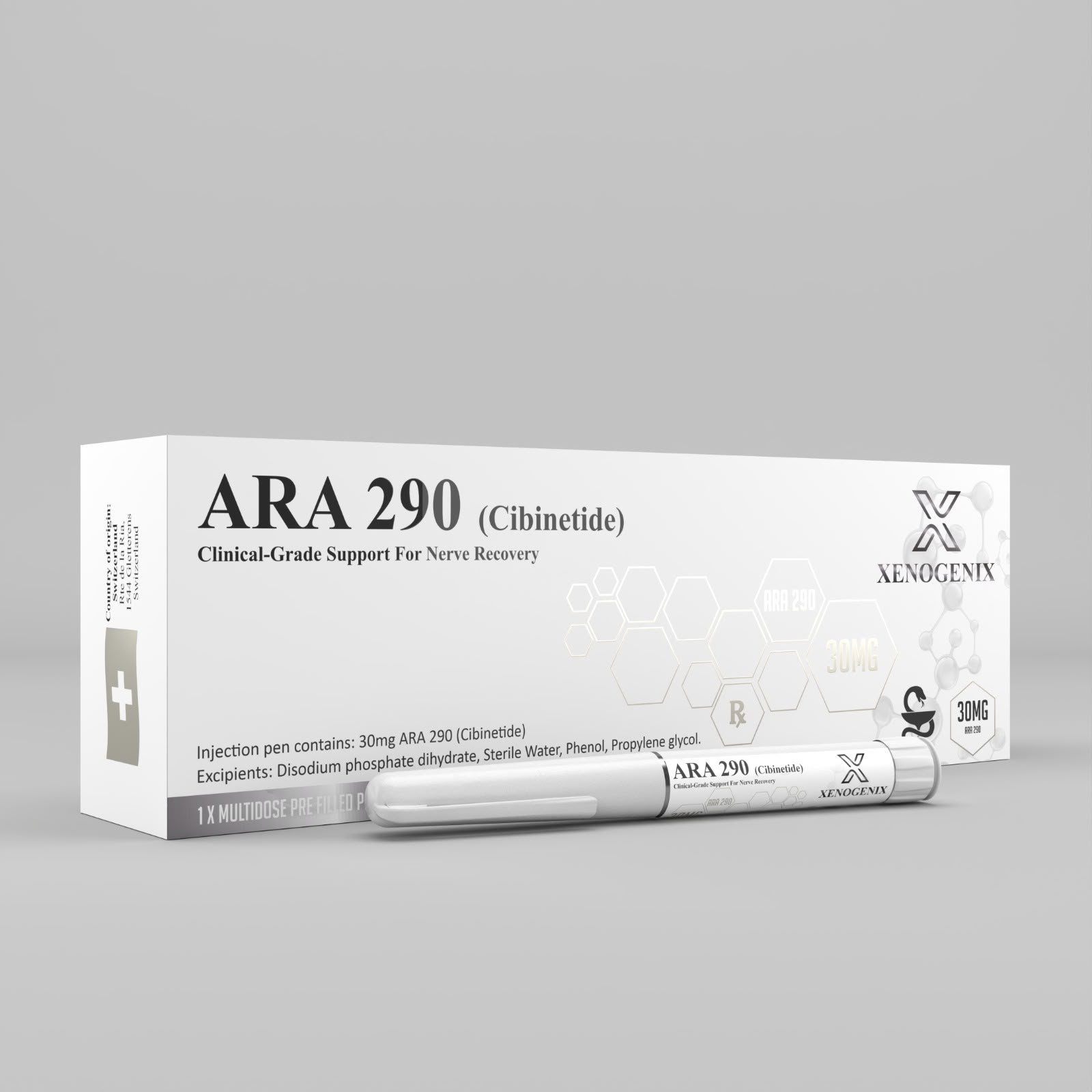 ARA 290 (Cibinetide) 30mg Pre-Filled Pen Nerve Recovery — Clinical-grade support for nerve recovery.